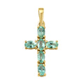 AA äthiopischer Smaragd Kreuz-Anhänger - 1,27 ct.
