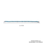Larimar-Armband, ca. 20 cm, 925 Silber platiniert ca. 25,76 ct