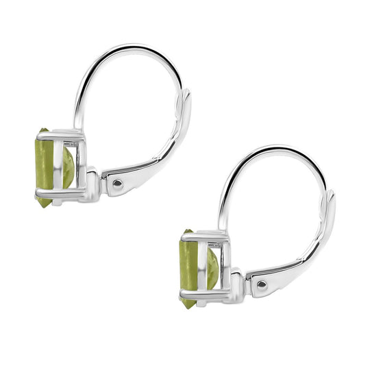Natürliche Peridot-Ohrringe, 925 Silber ca. 1.64 ct