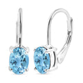 Himmelblaue Topas-Ohrhänger - 1,84 ct.