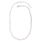 Weiße Opal-Halskette, ca. 45 cm, 925 Silber ca. 72.00 ct