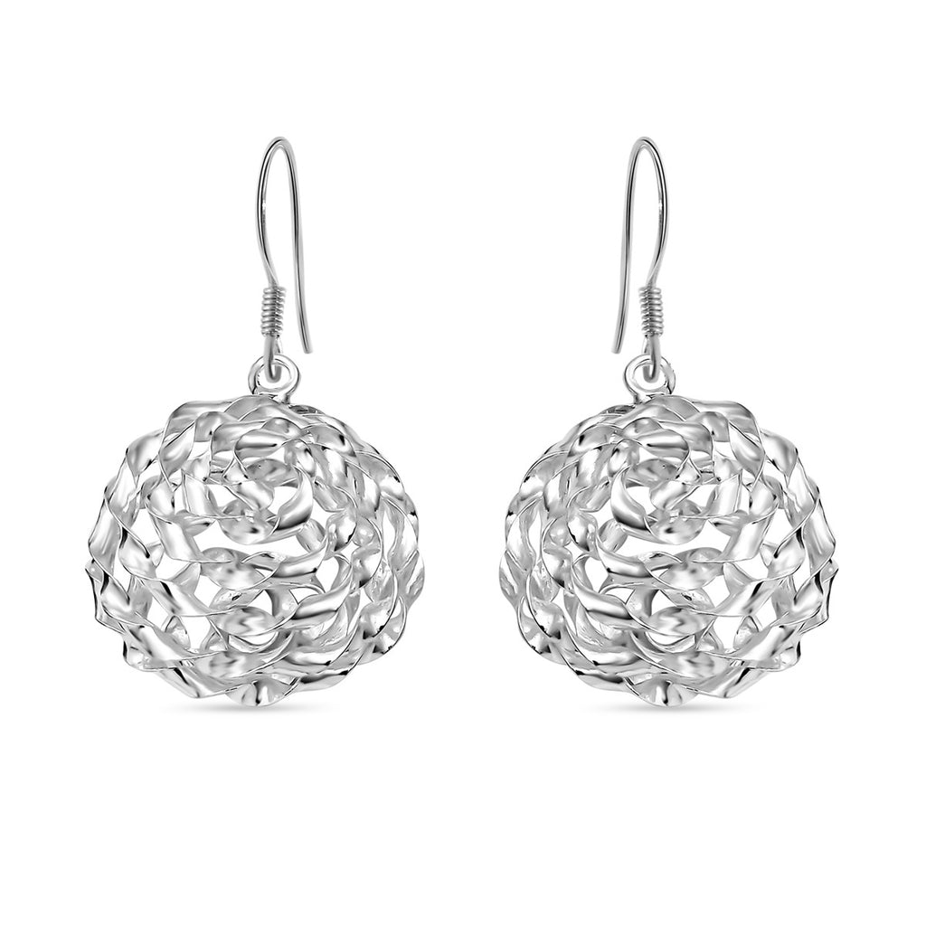 Versilberte Ohrringe, 925 Silber ca. 6,10g
