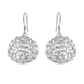 Versilberte Ohrringe, 925 Silber ca. 6,10g