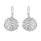 Versilberte Ohrringe, 925 Silber ca. 6,10g