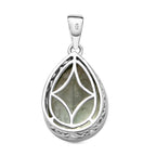 Prasiolith-Anhänger, 925 Silber platiniert ca. 10,68 ct
