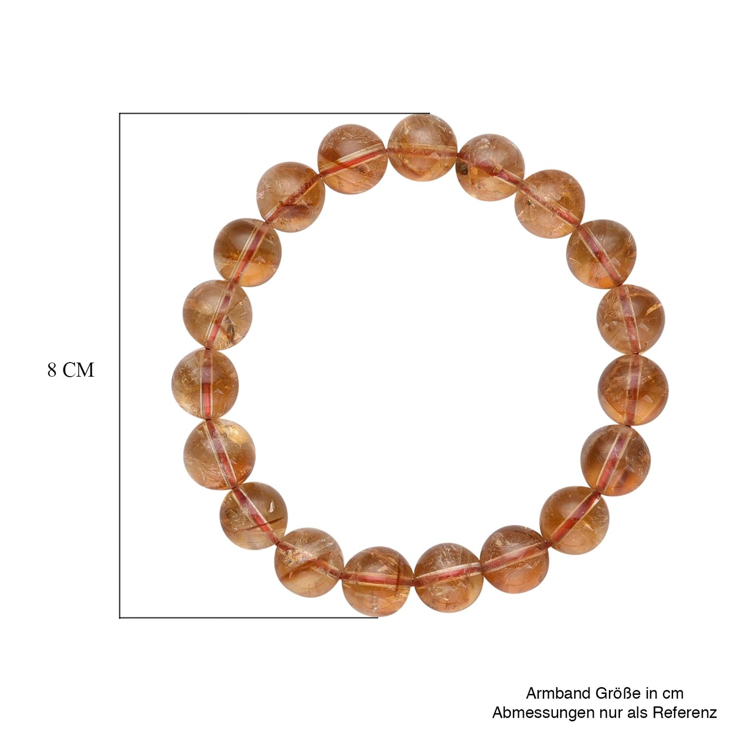 Flexibles Citrin Armband, ca. 16.5-19.0 cm, ca. 157.50 ct