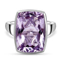 Rose De France Amethyst-Ring, 925 Silber platiniert (Größe 17.00) ca. 14,35 ct
