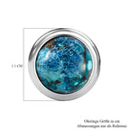 Natürliche Tafelberg Shadowkite Ohrringe, 925 Silber platiniert ca. 6.47 ct