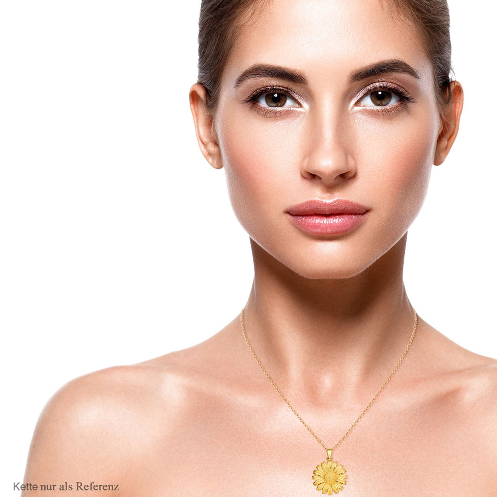 Exklusives Angebot - Feingold Sonnenblumen-Anhänger, 999 Gold ca. 2,34g