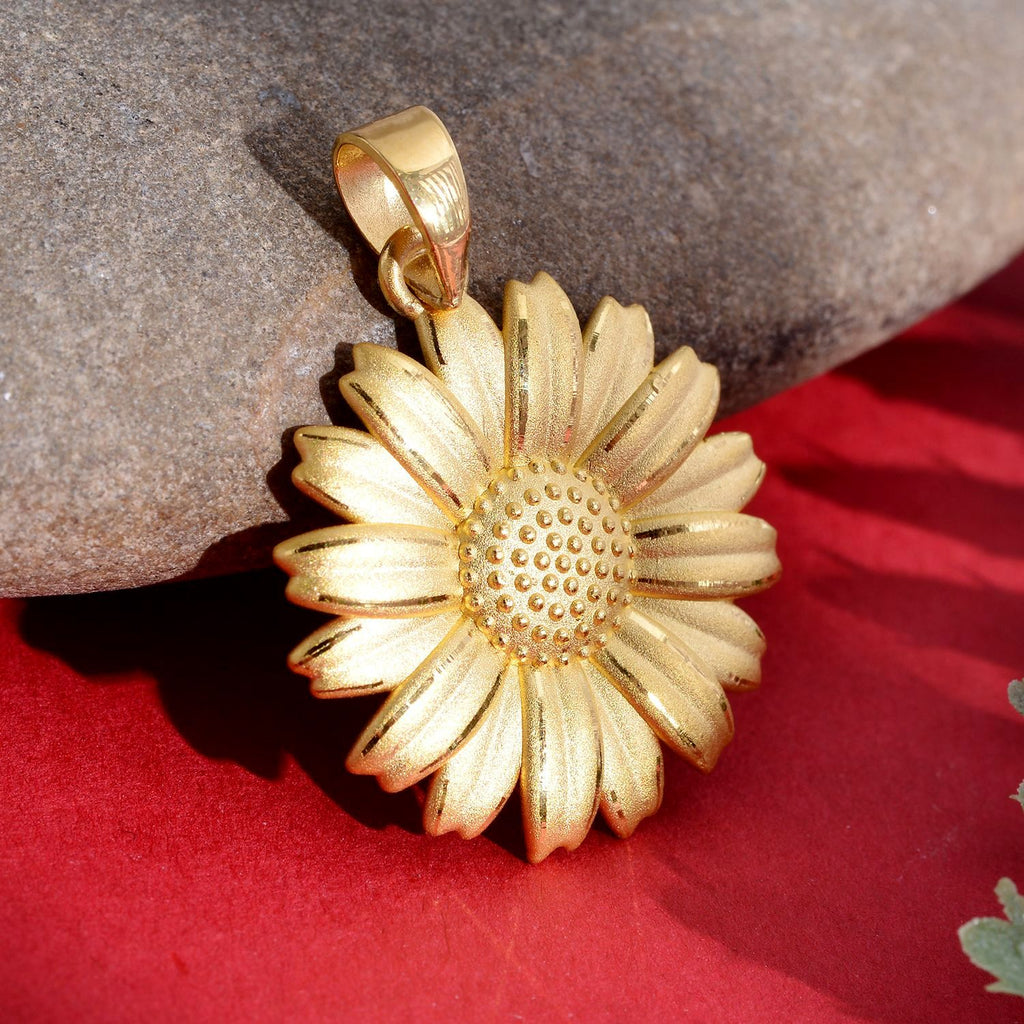Exklusives Angebot - Feingold Sonnenblumen-Anhänger, 999 Gold ca. 2,34g