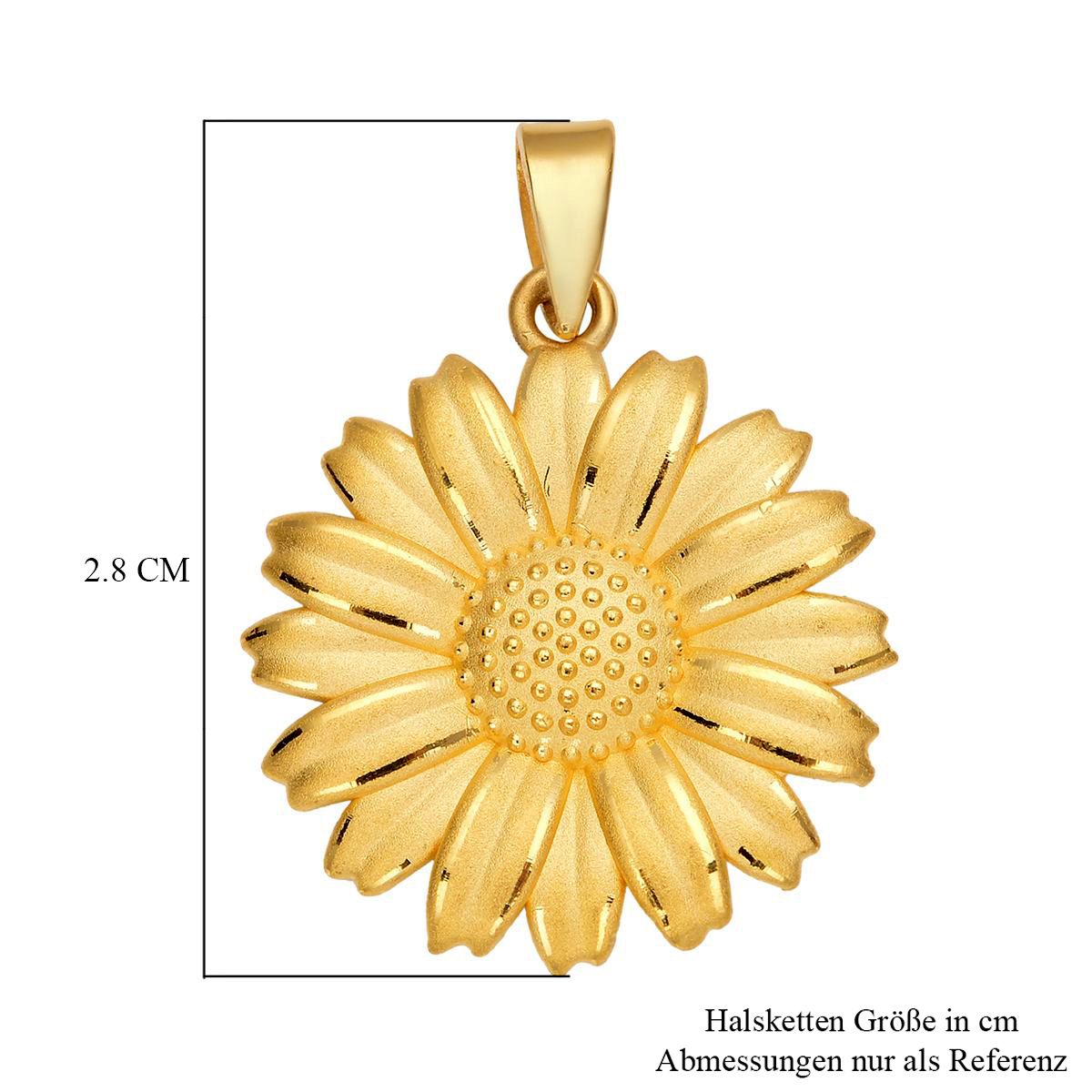 Exklusives Angebot - Feingold Sonnenblumen-Anhänger, 999 Gold ca. 2,34g