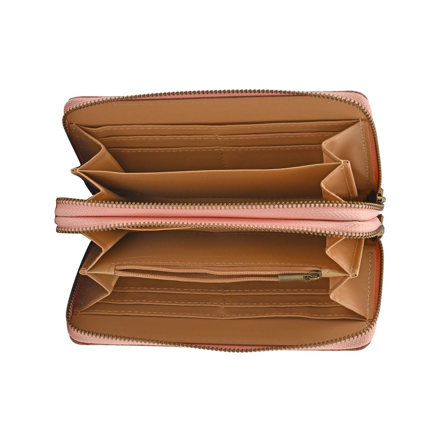 Kork-Brieftasche mit RFID Schutz, Größe 19x4x10 cm, Altrosa