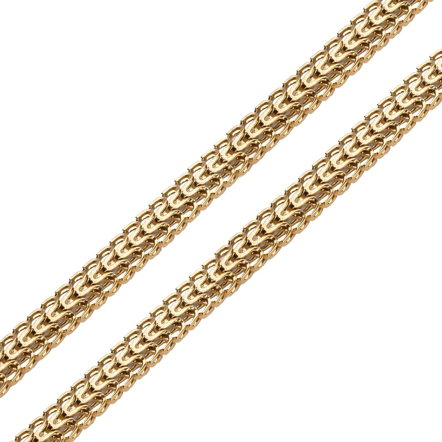 Spiga-Halskette, goldfarben, ca. 45 cm, reiner Edelstahl ca. 22,48g