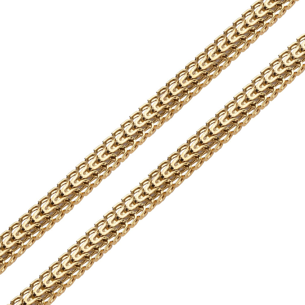 Spiga-Halskette, goldfarben, ca. 45 cm, reiner Edelstahl ca. 22,48g