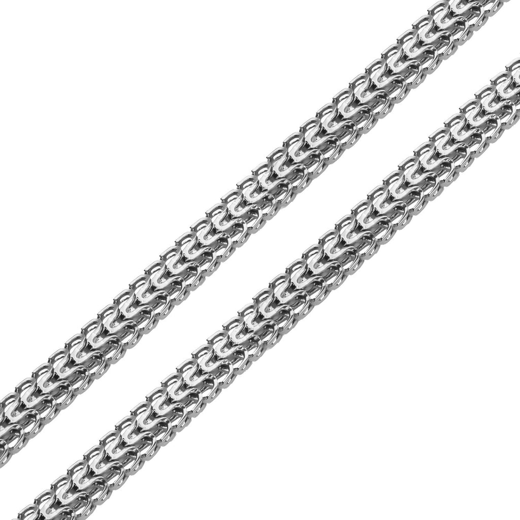 Spiga-Halskette, silberfarben, ca. 45 cm, reiner Edelstahl ca. 22,48g