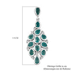 Grandidierit Ohrringe, 925 Silber platiniert ca. 4,22 ct