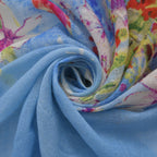 100% Merino Woll-Schal mit Quasten, 70x180cm, Mehrfarbig