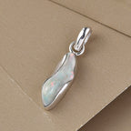 Natürlicher, äthiopischer Welo Opal-Anhänger, 925 Silber ca. 4,68 ct