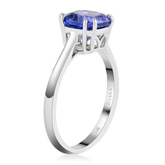 Iliana AAA Tansanit AGI zertifiziert Ring 750 Gold (Größe 17.00) ca. 1.90 ct