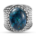 Natürlicher Tafelberg Shadowkite Ring, 925 Silber (Größe 17.00) ca. 10.87 ct