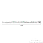 Kagem sambisches Smaragd-Armband, ca. 19 cm, 925 Silber platiniert ca. 1.29 ct