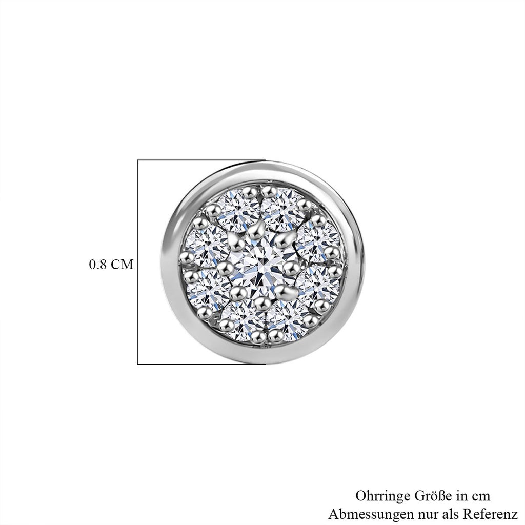LUXURIANT DIAMOND- Cluster Duo: SI-GH Labor-Diamant-Ohrringe & Ring
