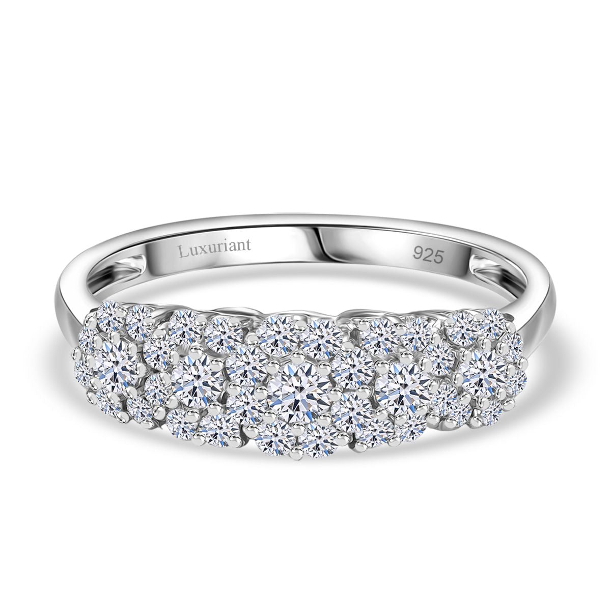 LUXURIANT DIAMOND- Cluster Duo: SI-GH Labor-Diamant-Ohrringe & Ring