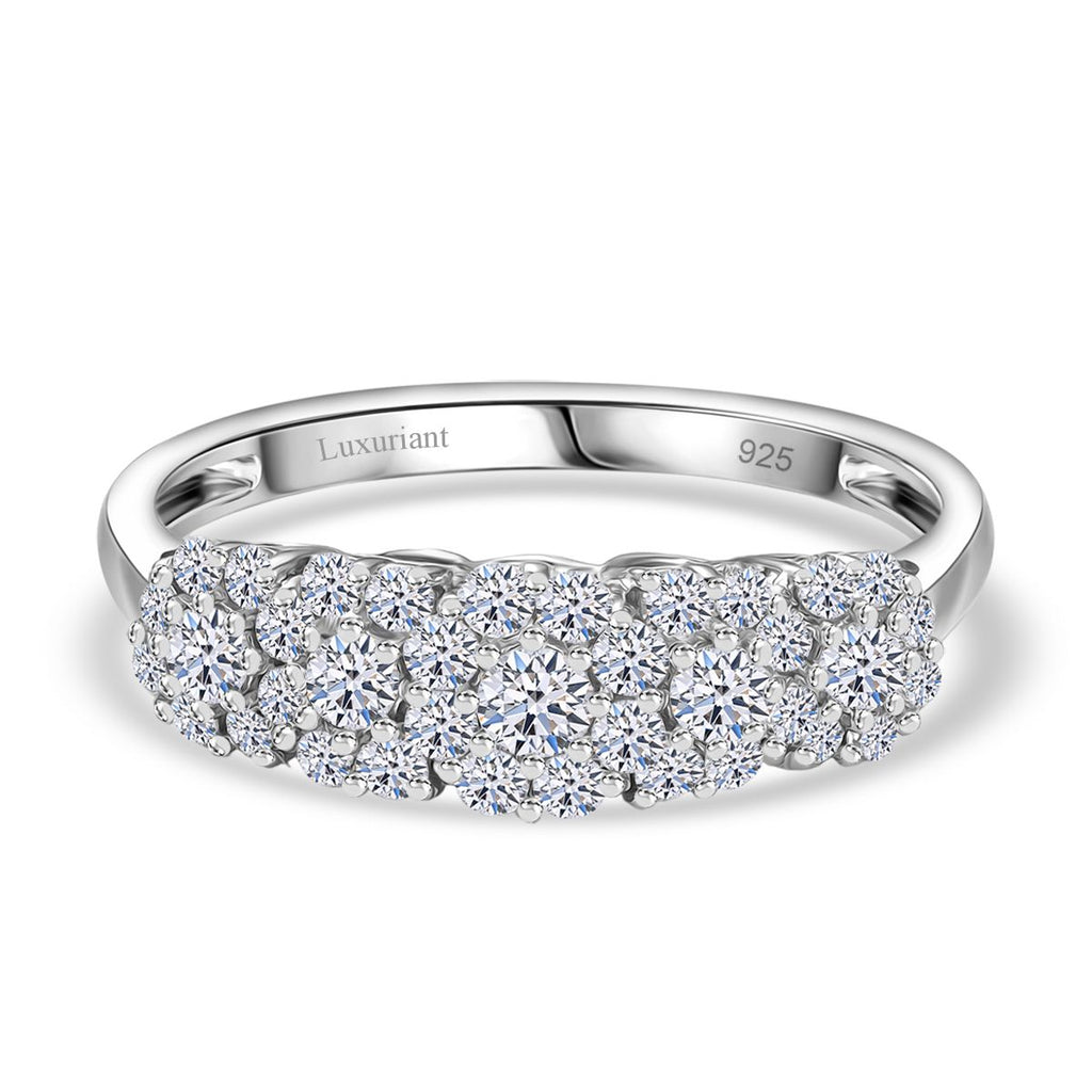 LUXURIANT DIAMOND- Cluster Duo: SI-GH Labor-Diamant-Ohrringe & Ring