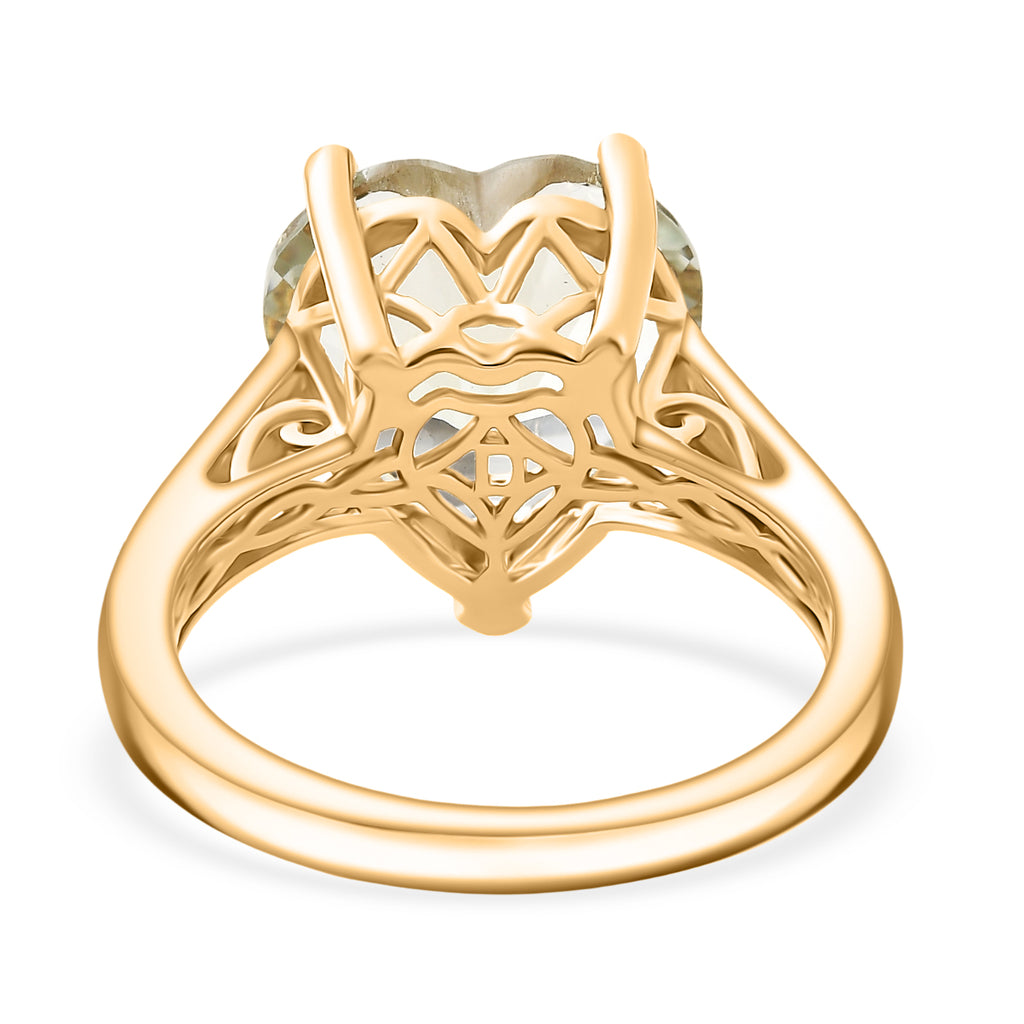 D'Joy AA Prasiolith Ring und Anhänger mit 50cm Kette