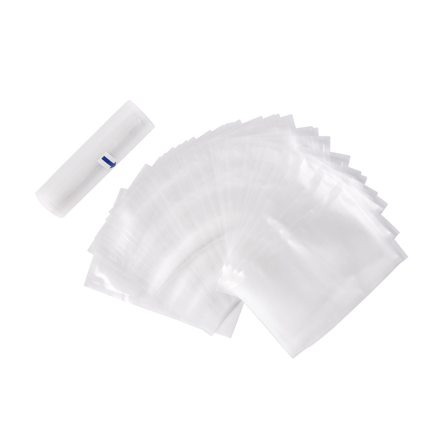 HOMESMART - Vakuumverpackungsmaschine, inkl. 30 Beutel und 6m Rolle, 37,5x18,5x8,5 cm, weiß