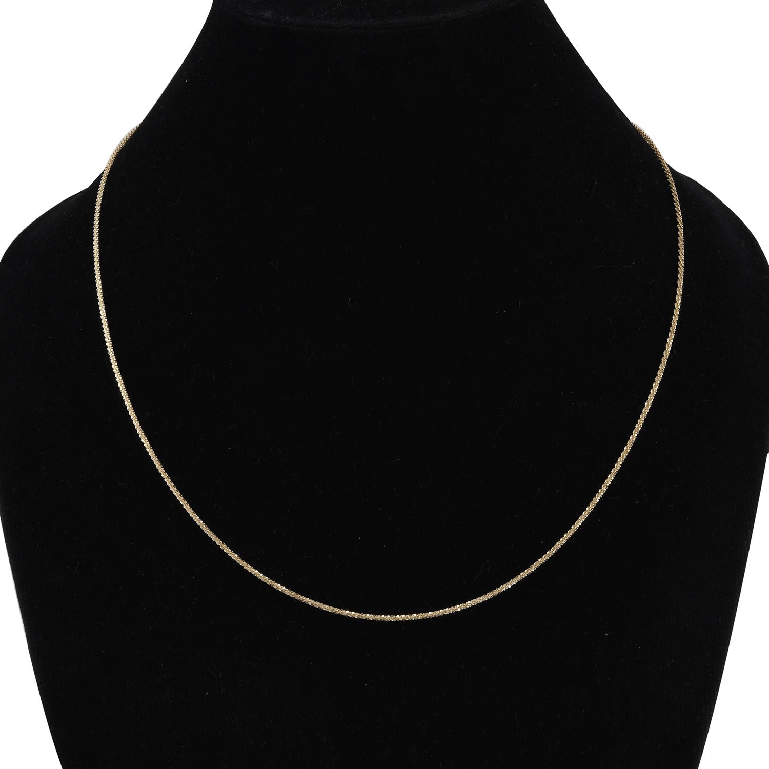 Funkelkette, ca. 50 cm, 375 Gold ca. 2,80g