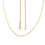 Funkelkette, ca. 50 cm, 375 Gold ca. 2,80g