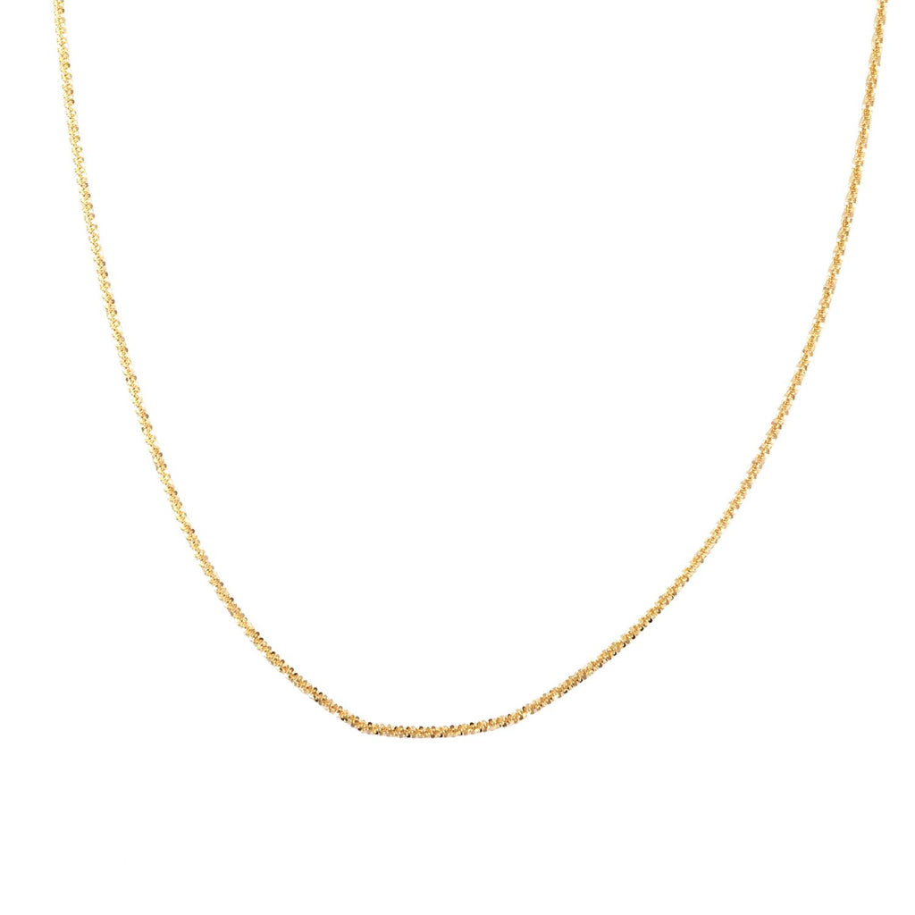 Funkelkette, ca. 50 cm, 375 Gold ca. 2,80g