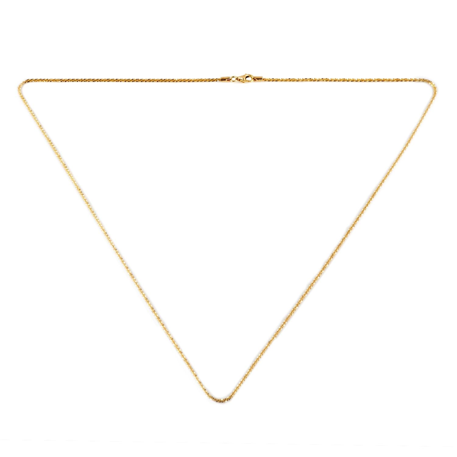 Funkelkette, ca. 50 cm, 375 Gold ca. 2,80g