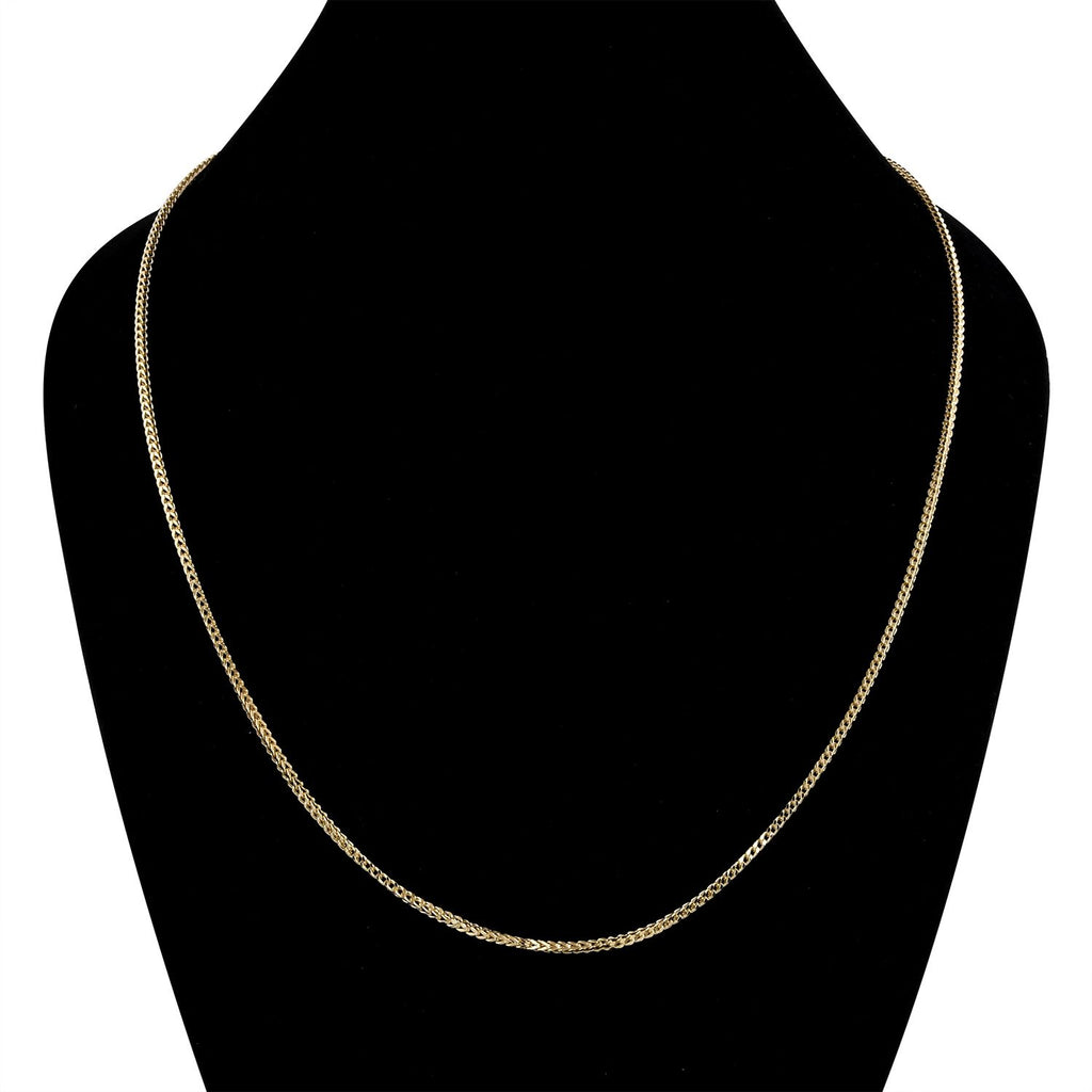 Franko-Halskette, ca. 50 cm, 375 Gold ca. 13,85g