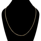 Franko-Halskette, ca. 50 cm, 375 Gold ca. 13,85g