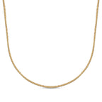Franko-Halskette, ca. 50 cm, 375 Gold ca. 13,85g