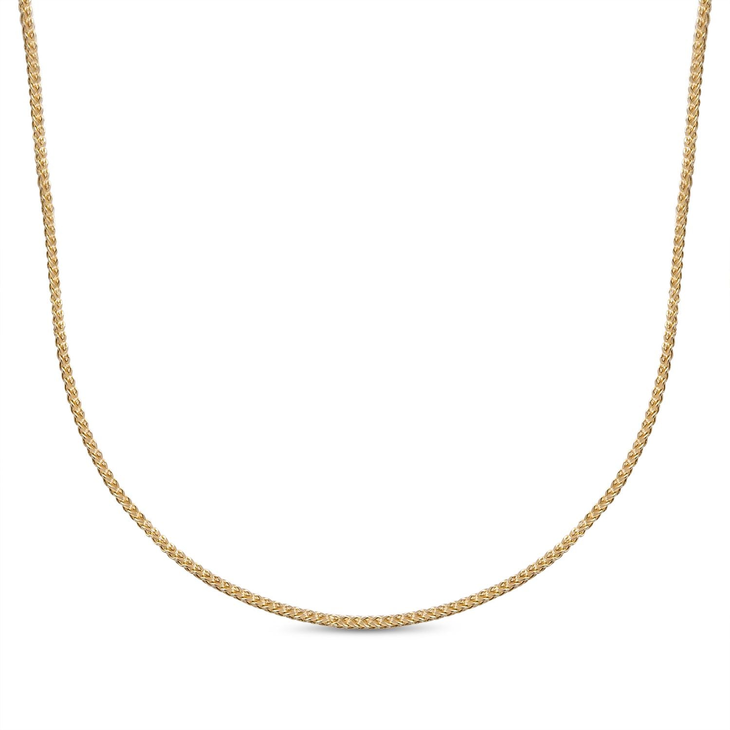 Franko-Halskette, ca. 50 cm, 375 Gold ca. 13,85g