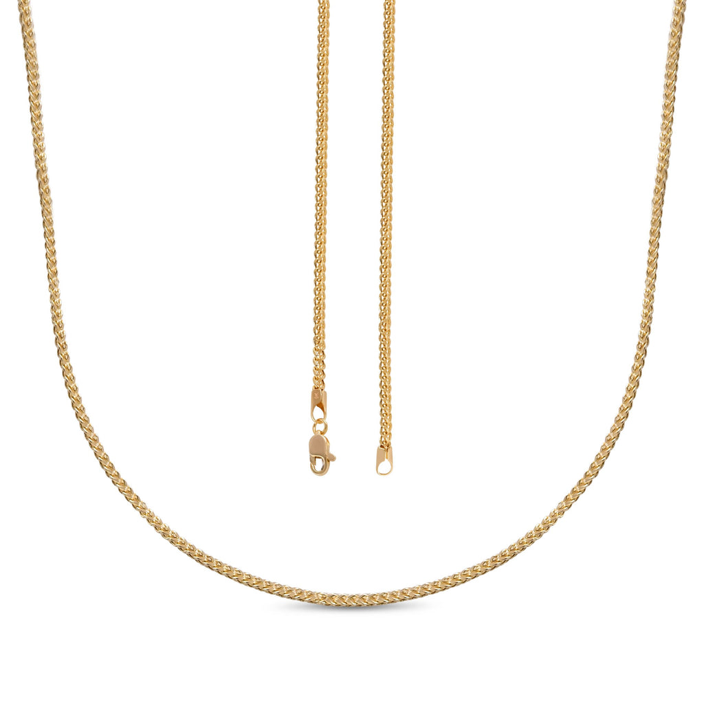 Franko-Halskette, ca. 50 cm, 375 Gold ca. 13,85g
