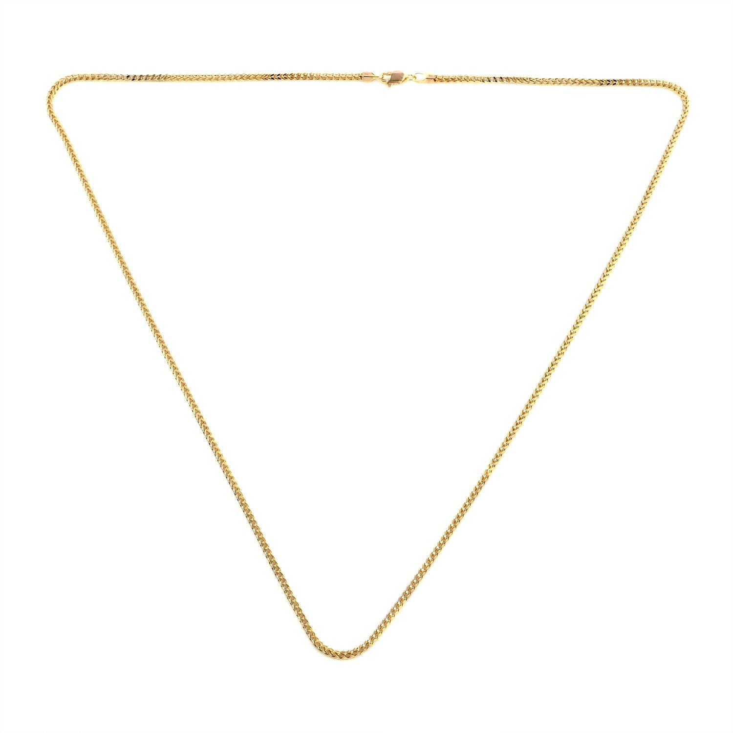 Franko-Halskette, ca. 50 cm, 375 Gold ca. 13,85g
