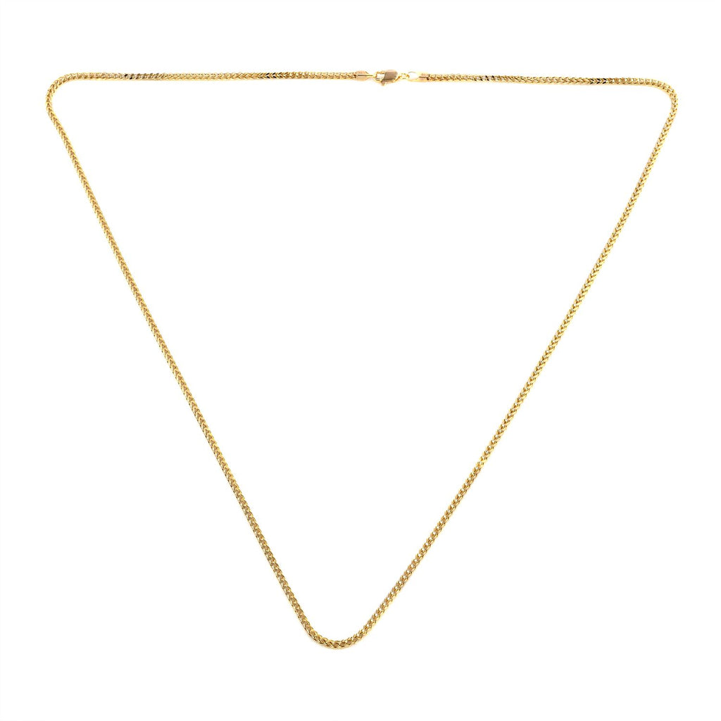 Franko-Halskette, ca. 50 cm, 375 Gold ca. 13,85g