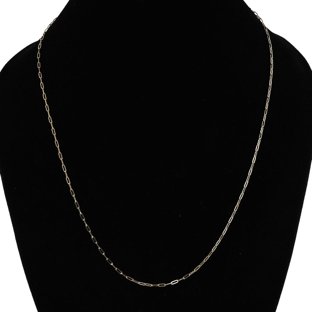Mini-Büroklammer-Halskette, ca. 50 cm, 375 Gold