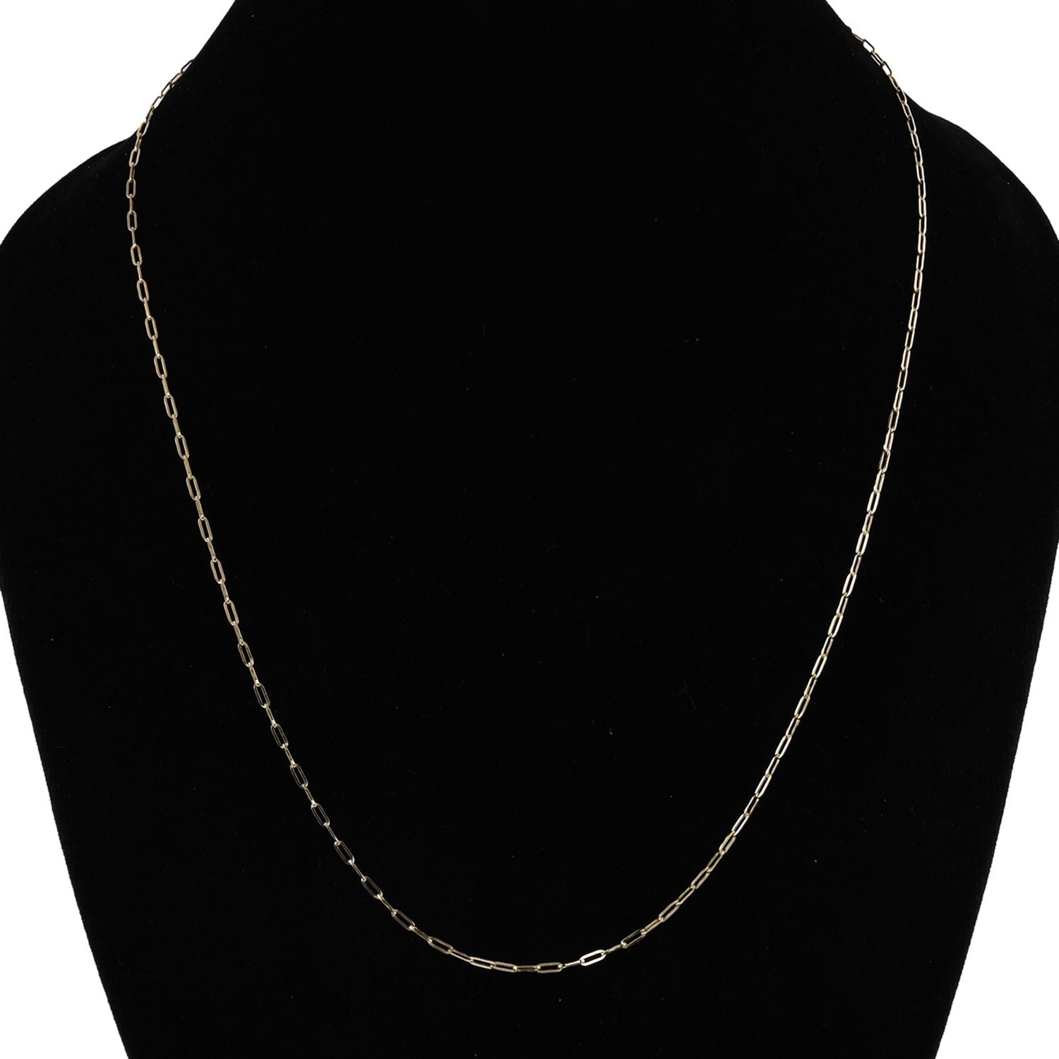 Mini-Büroklammer-Halskette, ca. 50 cm, 375 Gold
