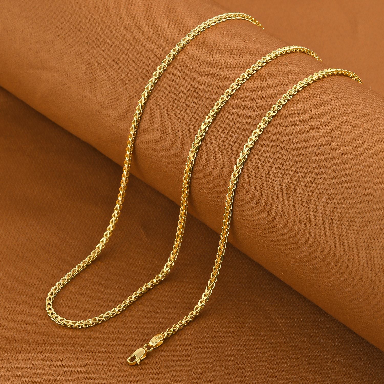Franco Halskette, ca. 50 cm, 585 Gold ca. 3,37g