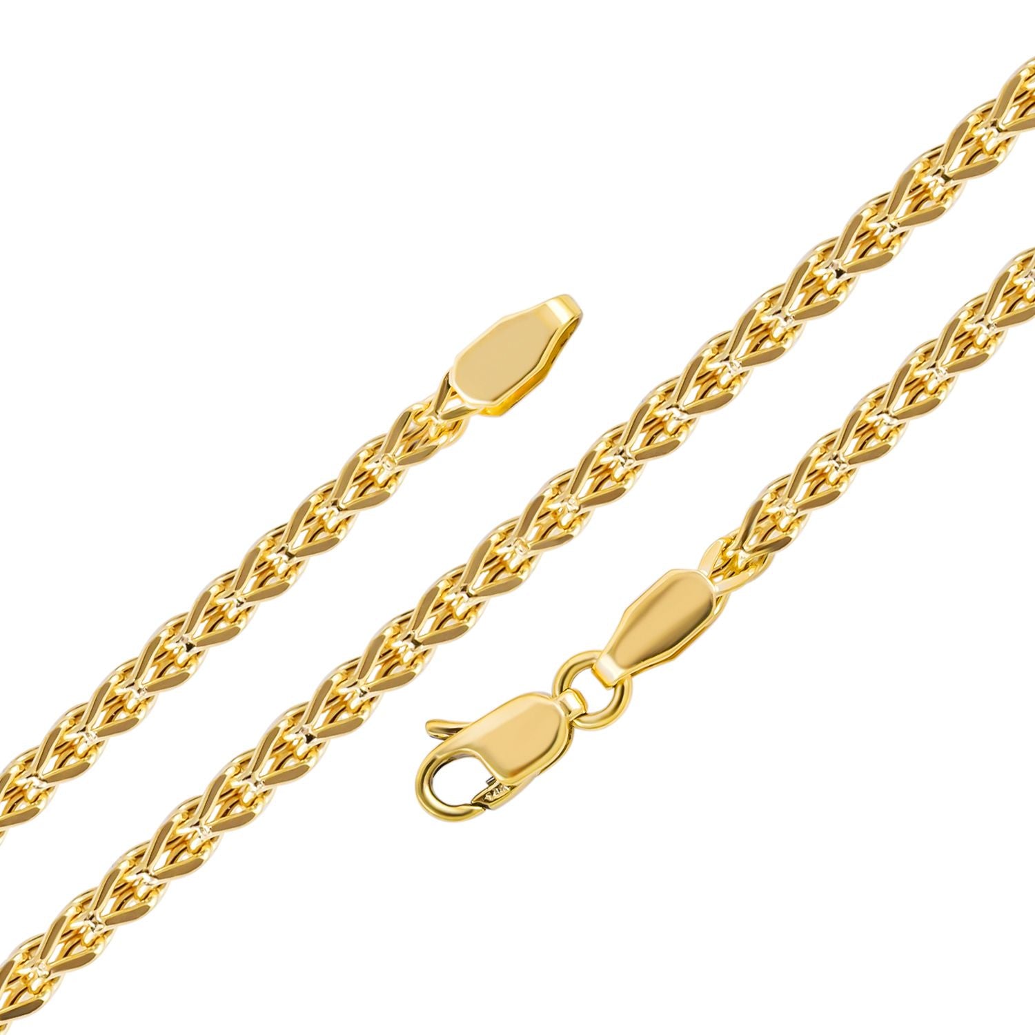 Franco Halskette, ca. 50 cm, 585 Gold ca. 3,37g