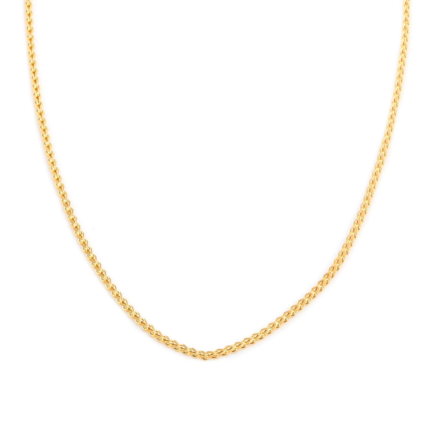 Franco Halskette, ca. 50 cm, 585 Gold ca. 3,37g