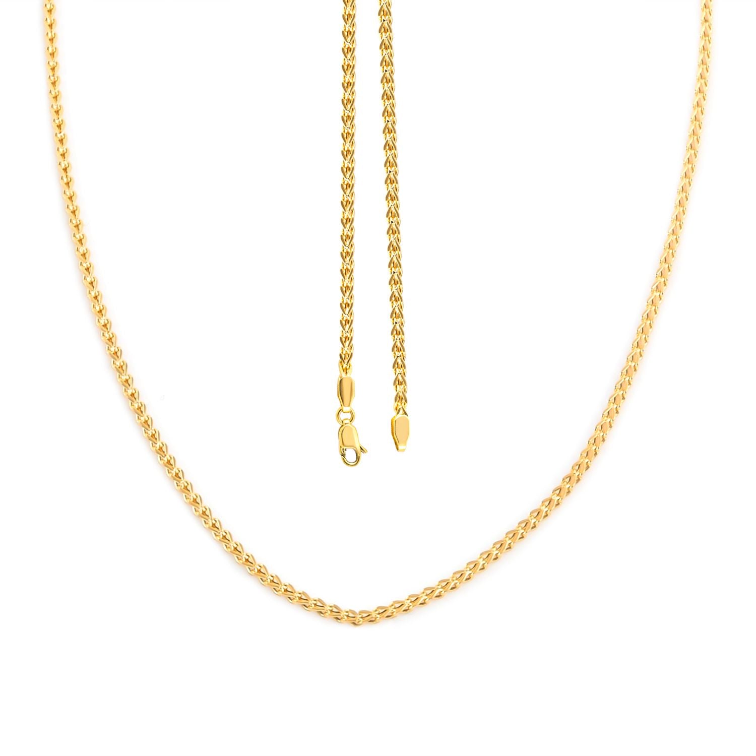 Franco Halskette, ca. 50 cm, 585 Gold ca. 3,37g