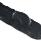 Flauschiger Kunst-Nerzpelz-Schlaufenschal, 89x11cm, Schwarz
