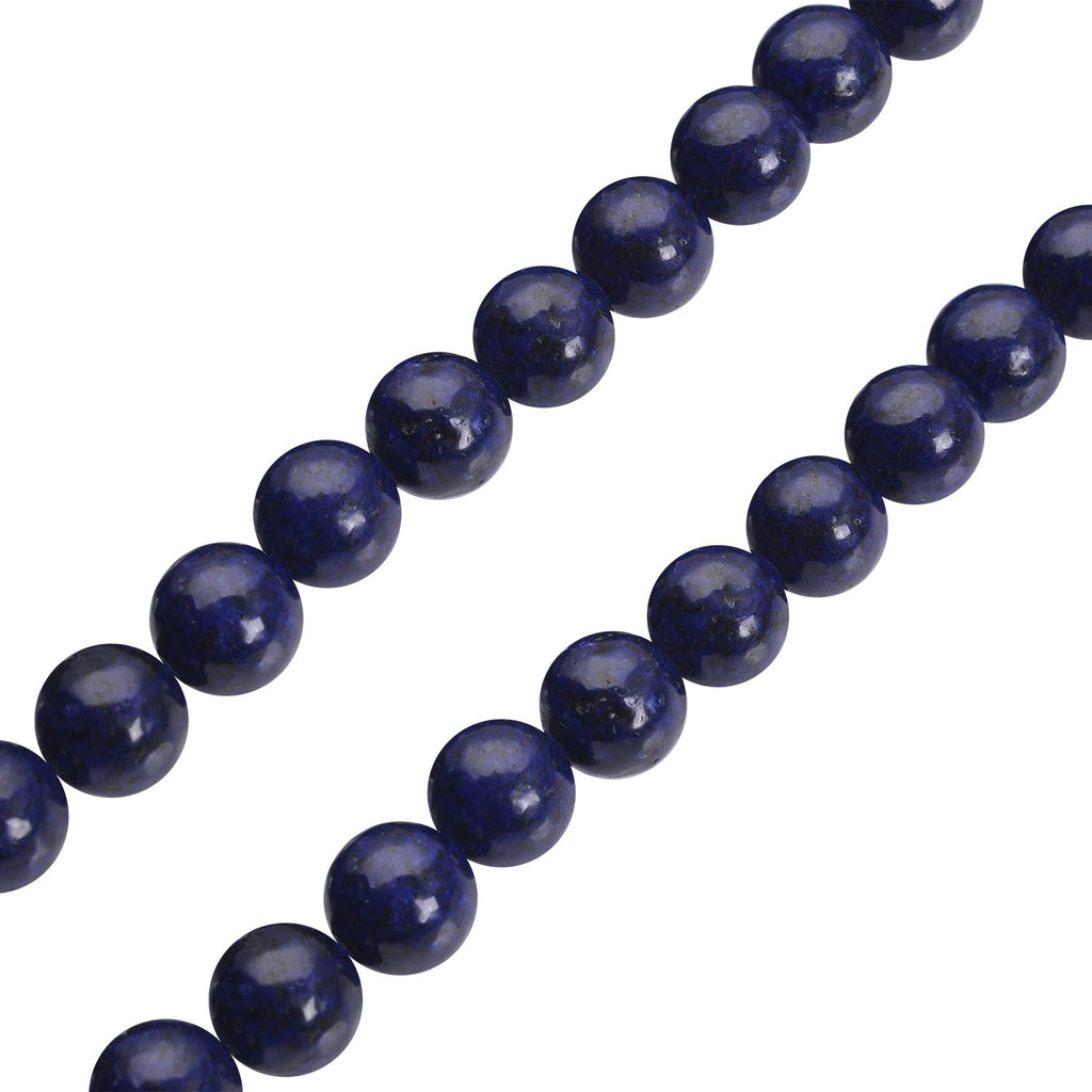 Lapislazuli Halskette, ca. 45 cm, 925 Silber rhodiniert ca. 306,00 ct