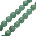 Grüne Aventurin Halskette, ca. 45 cm, 925 Silber rhodiniert ca. 306,00 ct